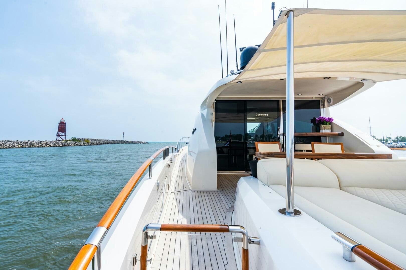 a boat on the water aboard COMMITTED Yacht for Sale