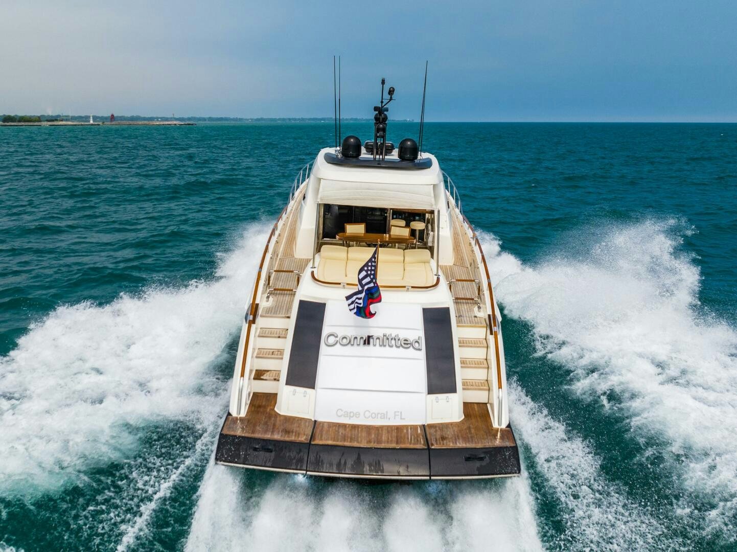 a boat on the water aboard COMMITTED Yacht for Sale