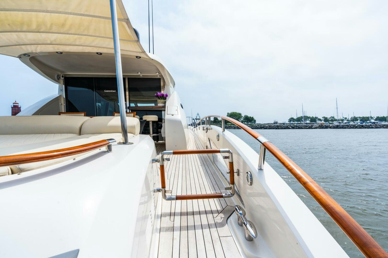 a boat on the water aboard COMMITTED Yacht for Sale