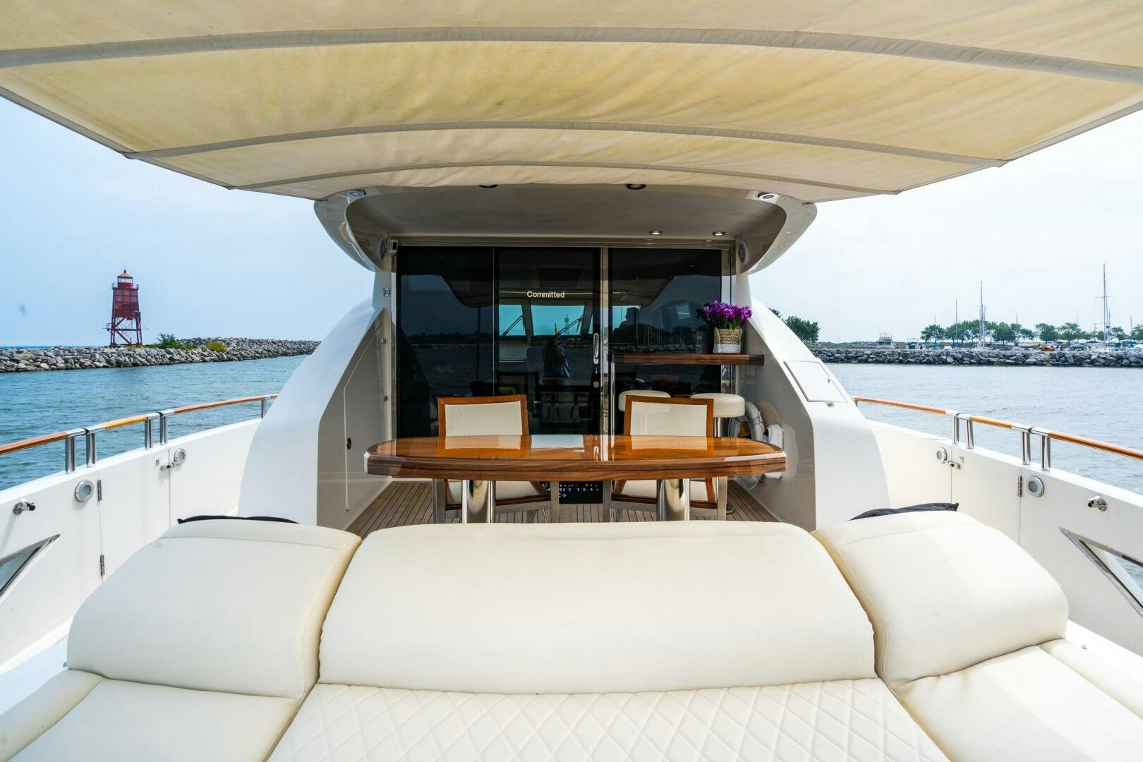 a boat on the water aboard COMMITTED Yacht for Sale