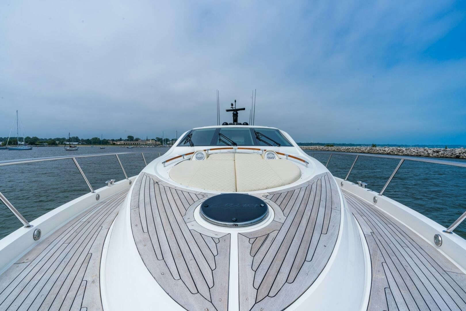 a boat on a body of water aboard COMMITTED Yacht for Sale