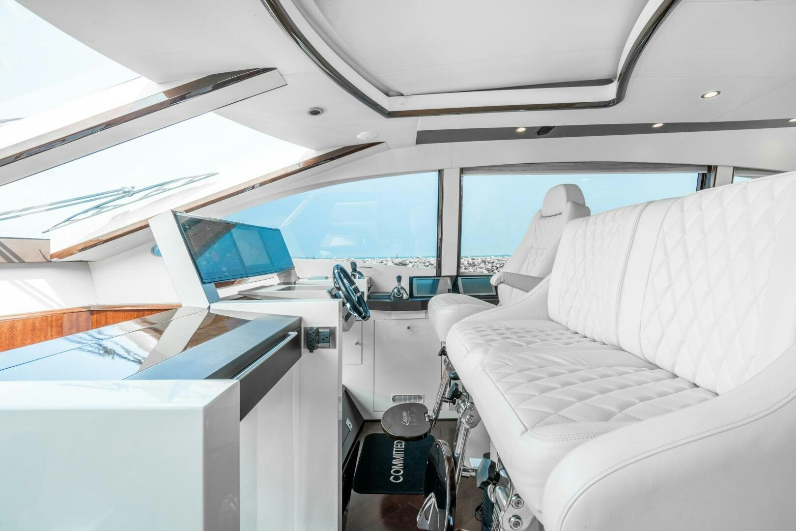 inside of a plane aboard COMMITTED Yacht for Sale