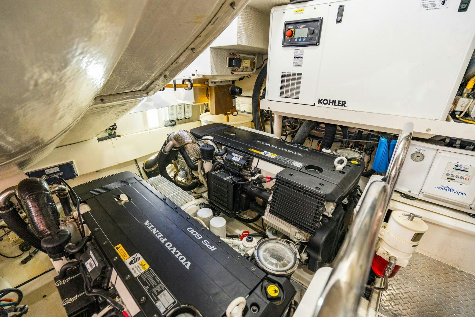 a machine in a room aboard COMMITTED Yacht for Sale