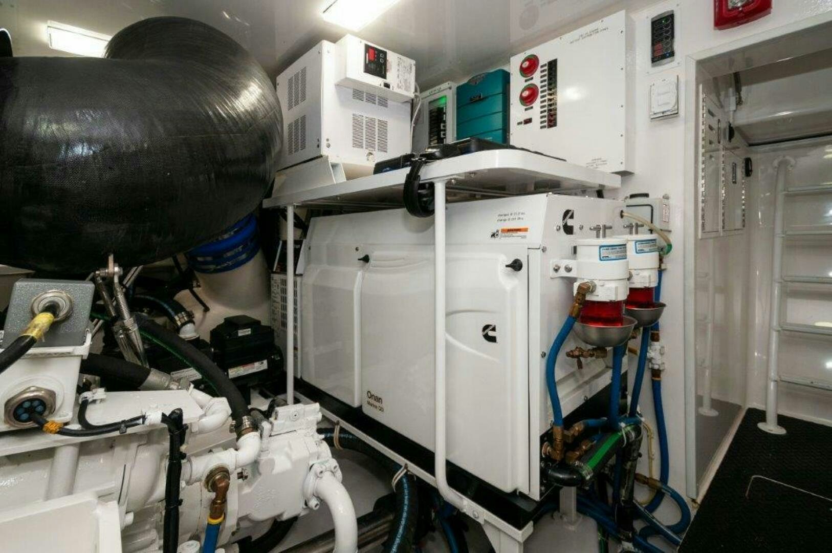 a room with machinery aboard FLEUR DE LIS Yacht for Sale