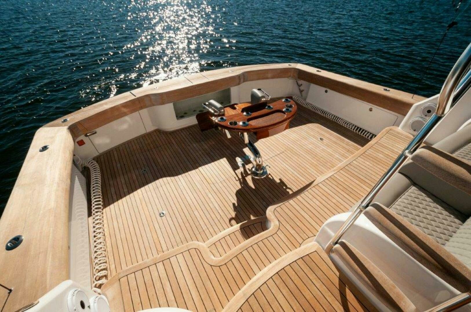 a boat on the water aboard FLEUR DE LIS Yacht for Sale