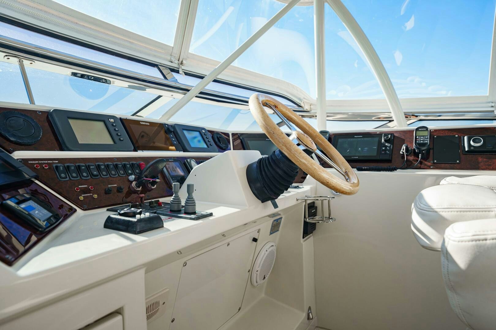 a person in a space ship aboard SERENITY Yacht for Sale