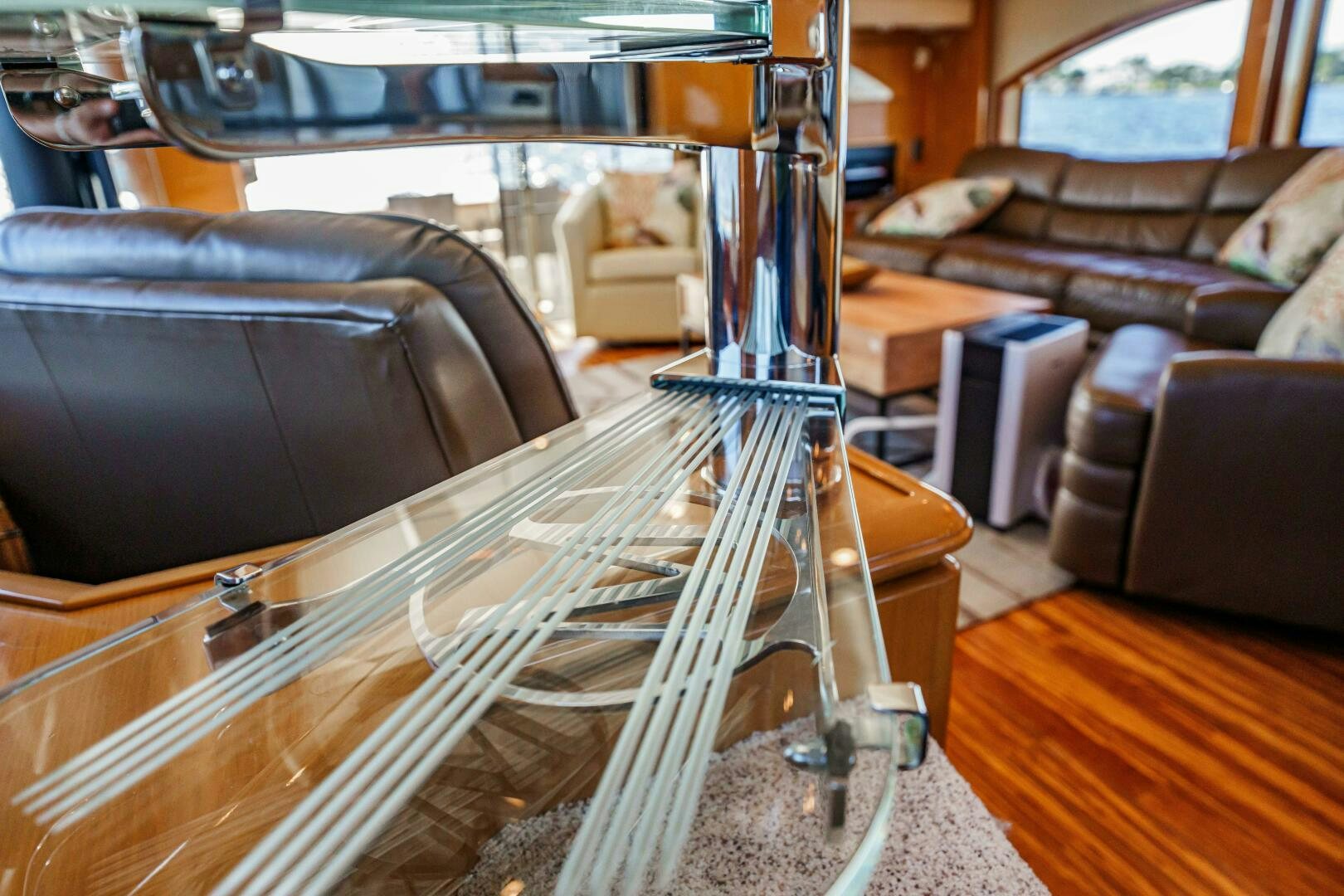 a large machine in a room aboard SERENITY Yacht for Sale