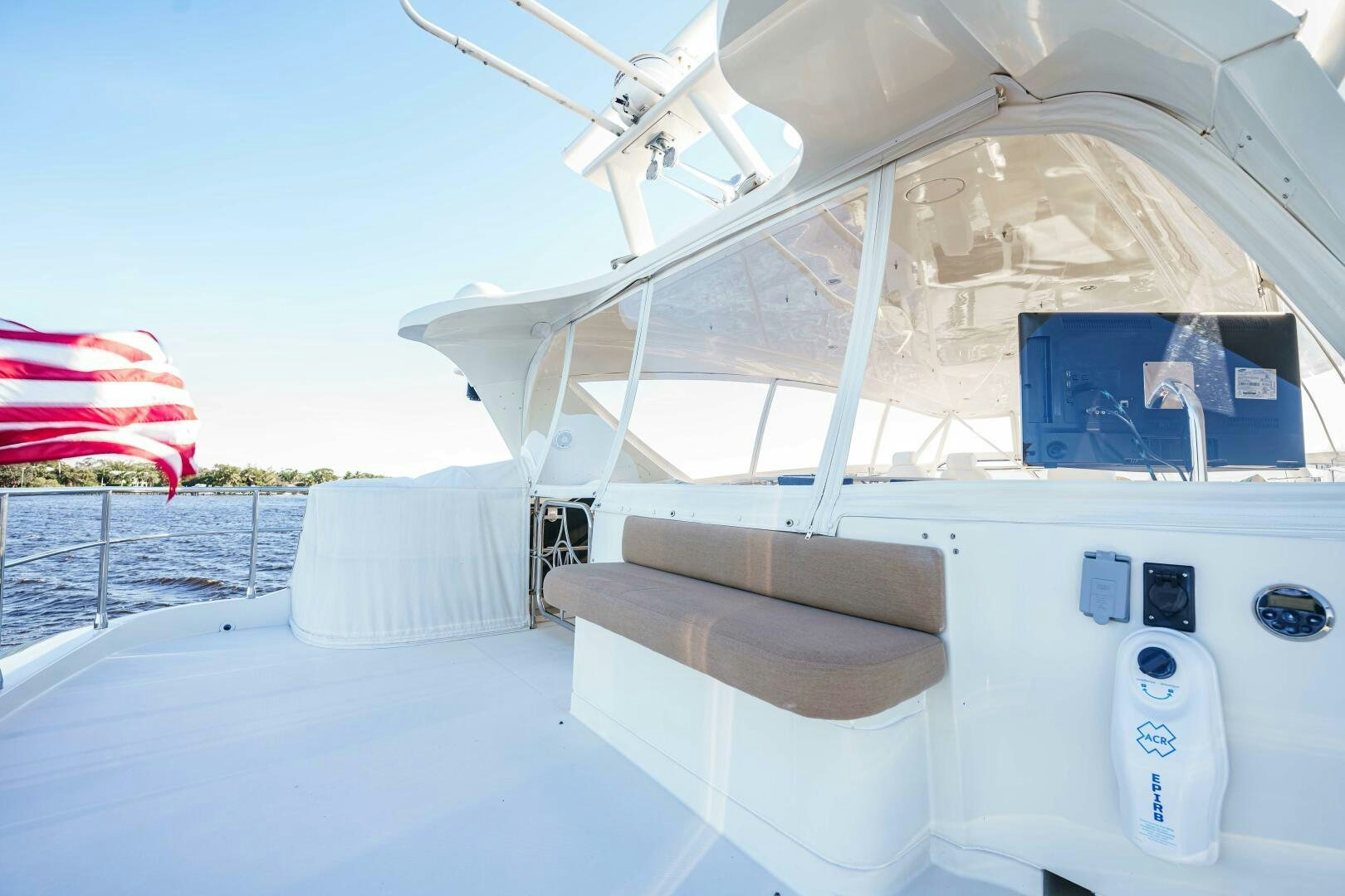 a boat on the water aboard SERENITY Yacht for Sale