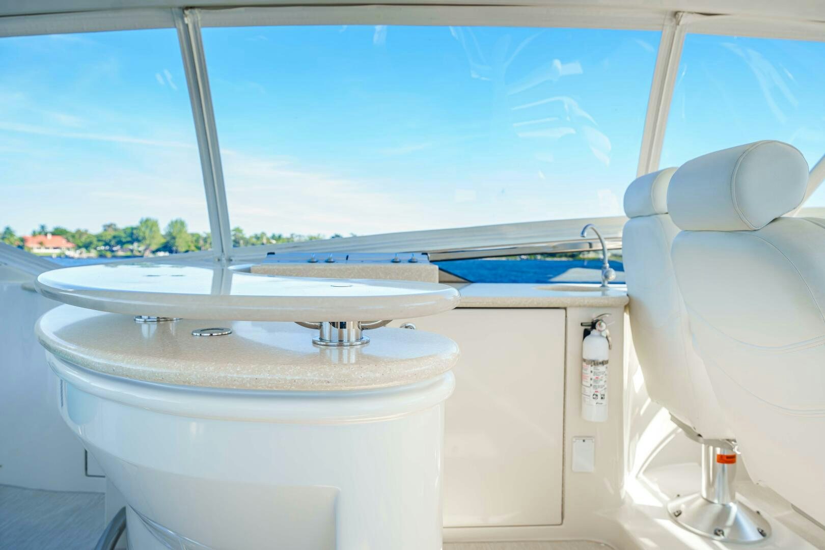 a boat in the water aboard SERENITY Yacht for Sale