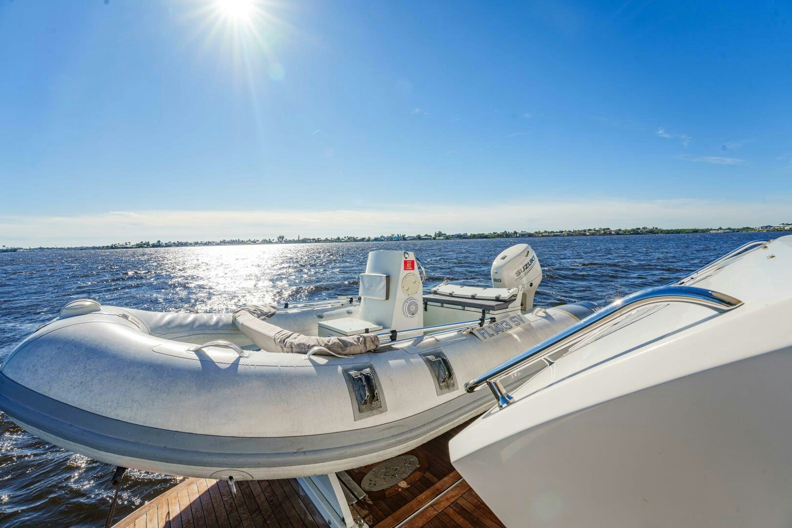 a boat on the water aboard SERENITY Yacht for Sale
