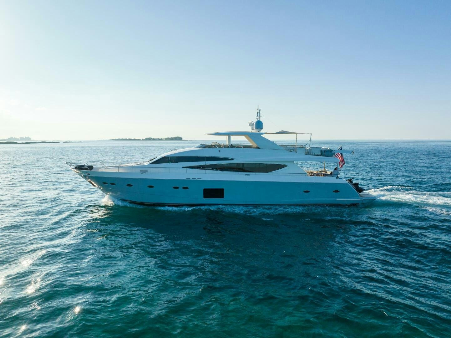 a boat on the water aboard CURRENT SEA Yacht for Sale