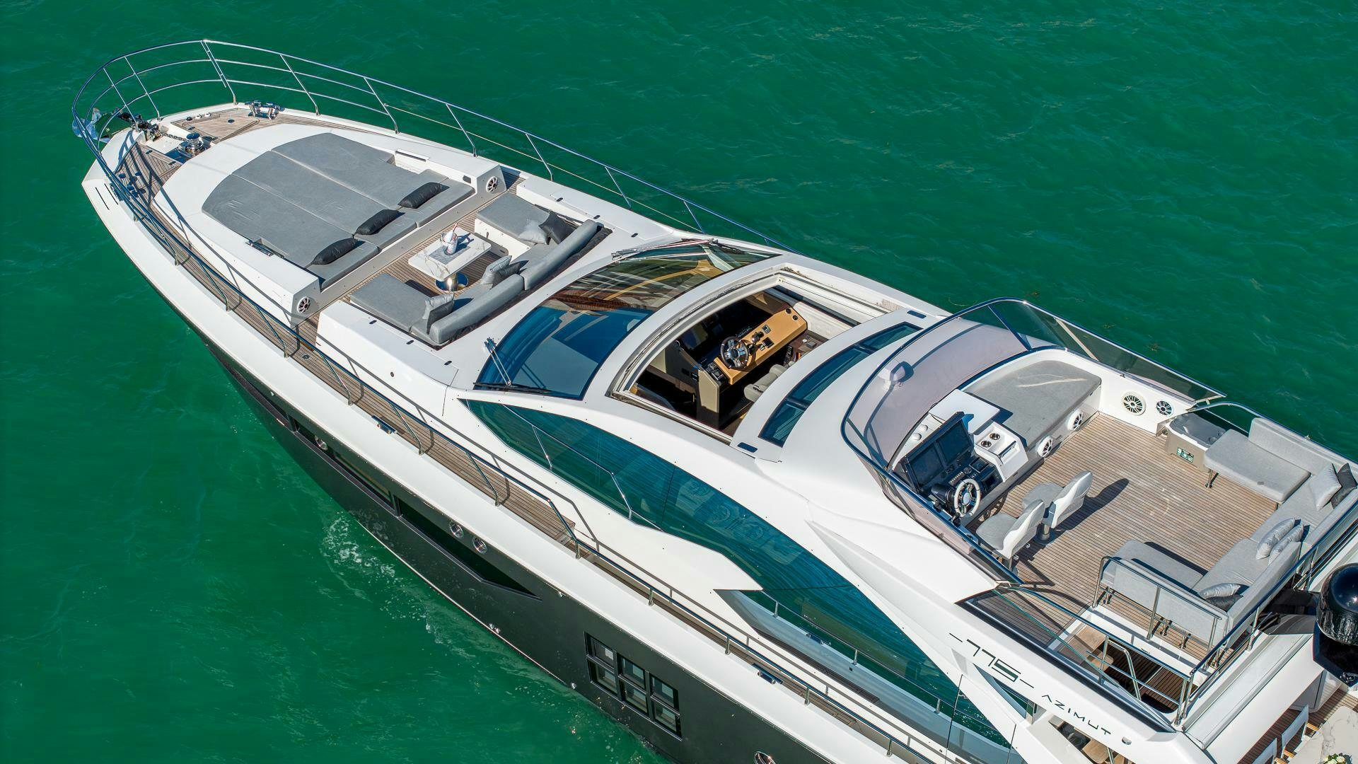 a high angle view of a ship aboard DEVENZO Yacht for Sale