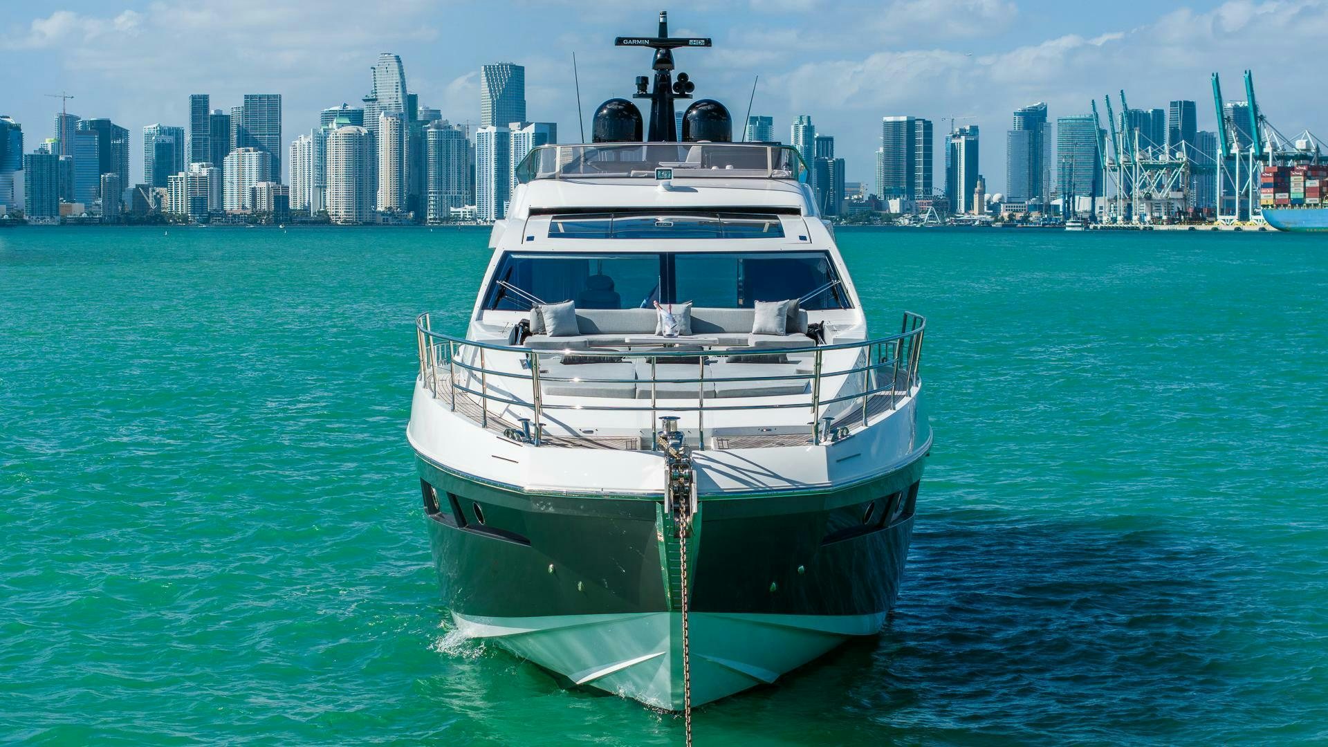 a boat in the water aboard DEVENZO Yacht for Sale