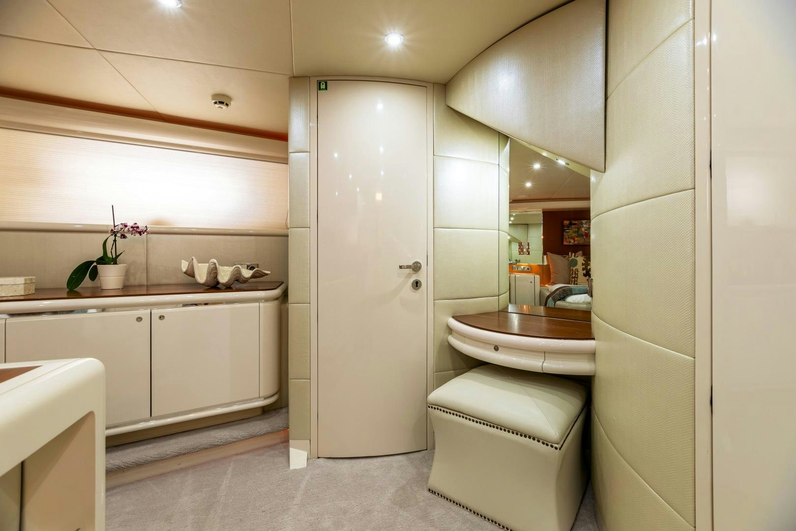a bathroom with a toilet and a sink aboard GRANDEUR Yacht for Sale
