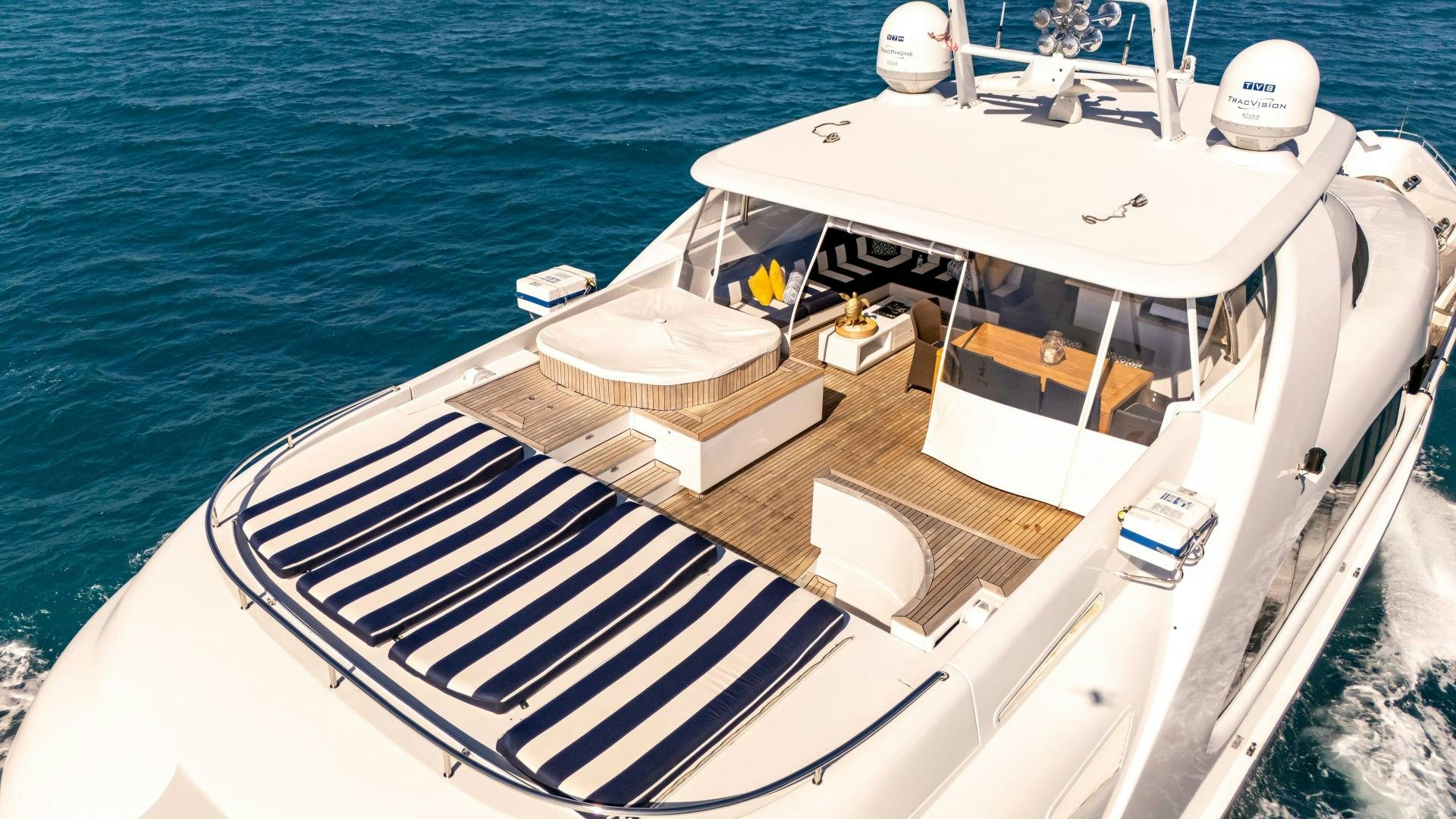 a boat on the water aboard GRANDEUR Yacht for Sale