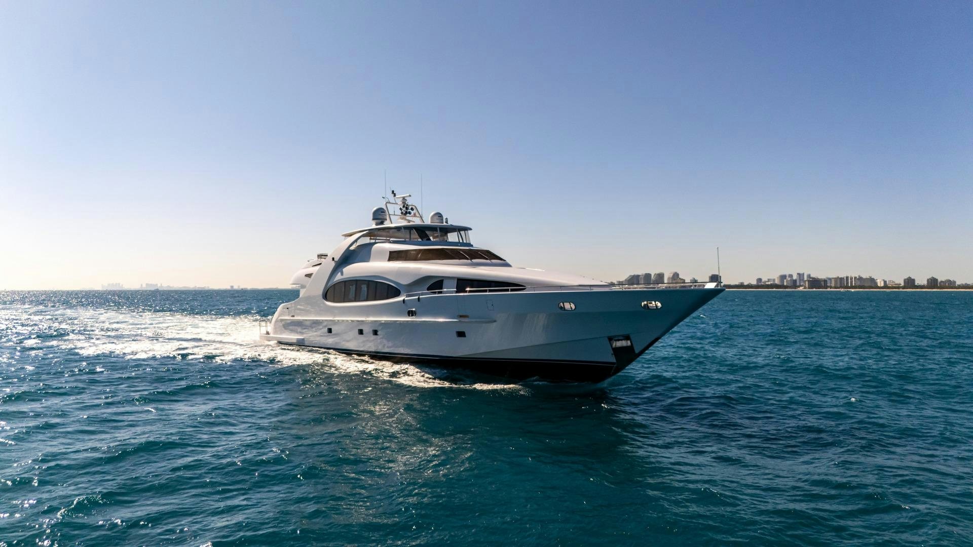 a boat in the water aboard GRANDEUR Yacht for Sale