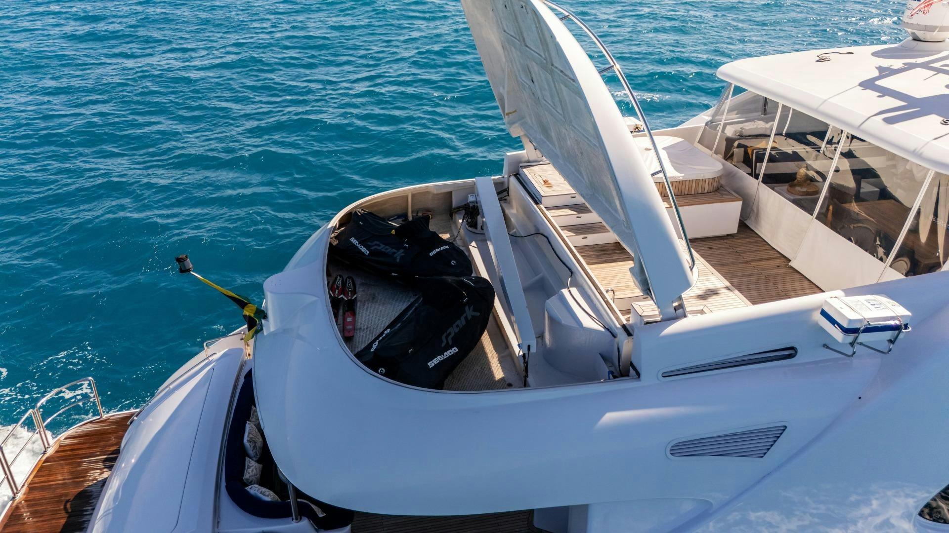 a boat on the water aboard GRANDEUR Yacht for Sale