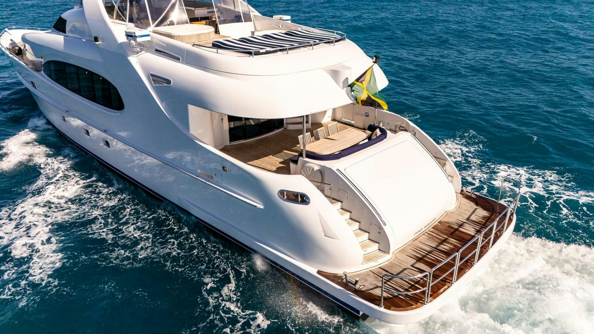 a boat on the water aboard GRANDEUR Yacht for Sale