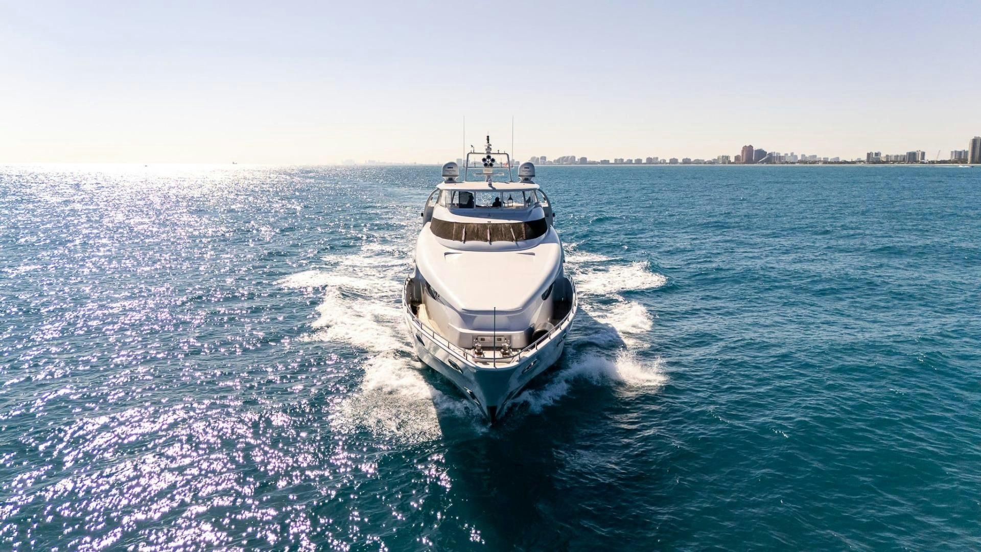 a boat on the water aboard GRANDEUR Yacht for Sale