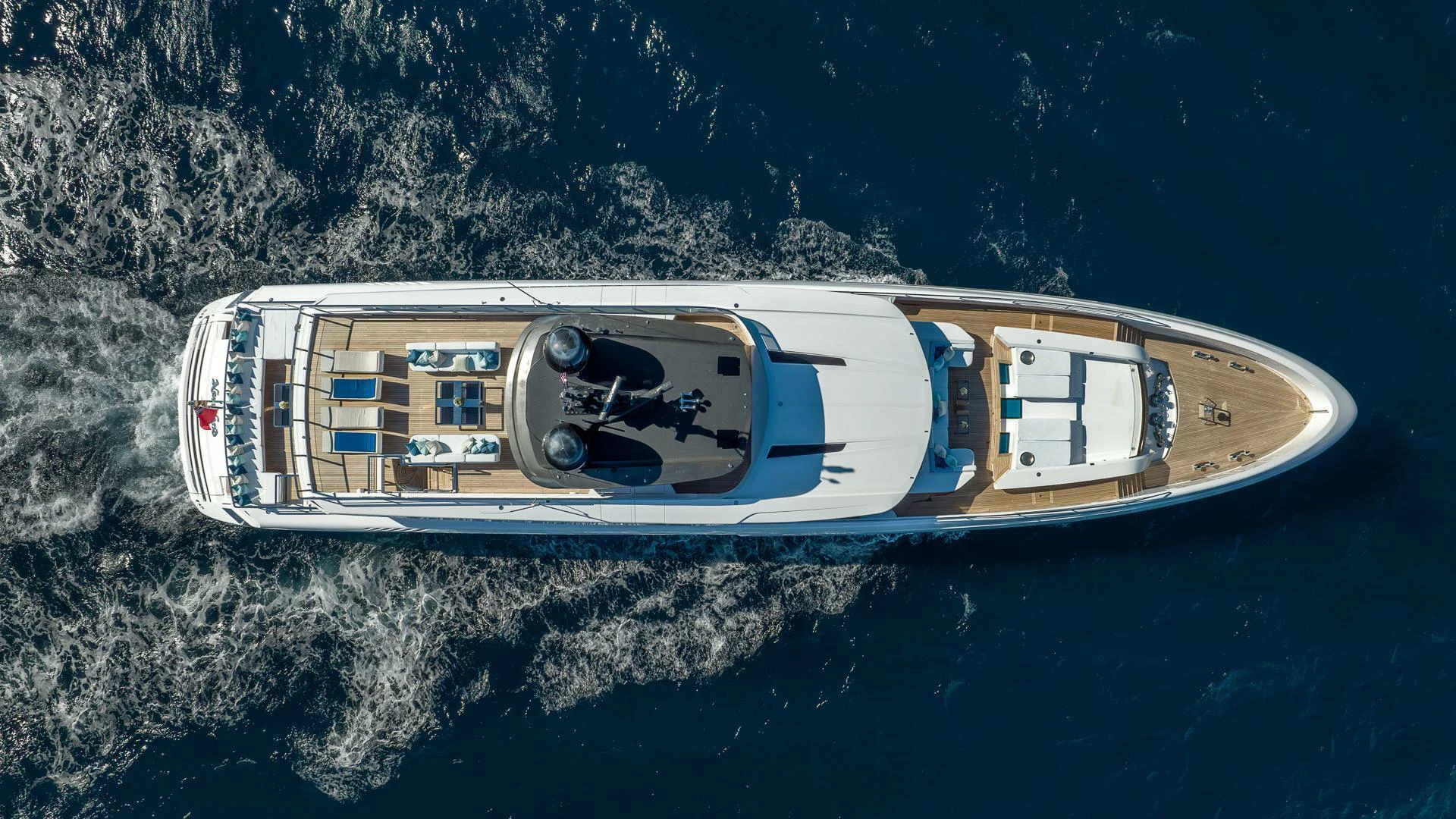 a boat in the water aboard NAMASTE Yacht for Sale