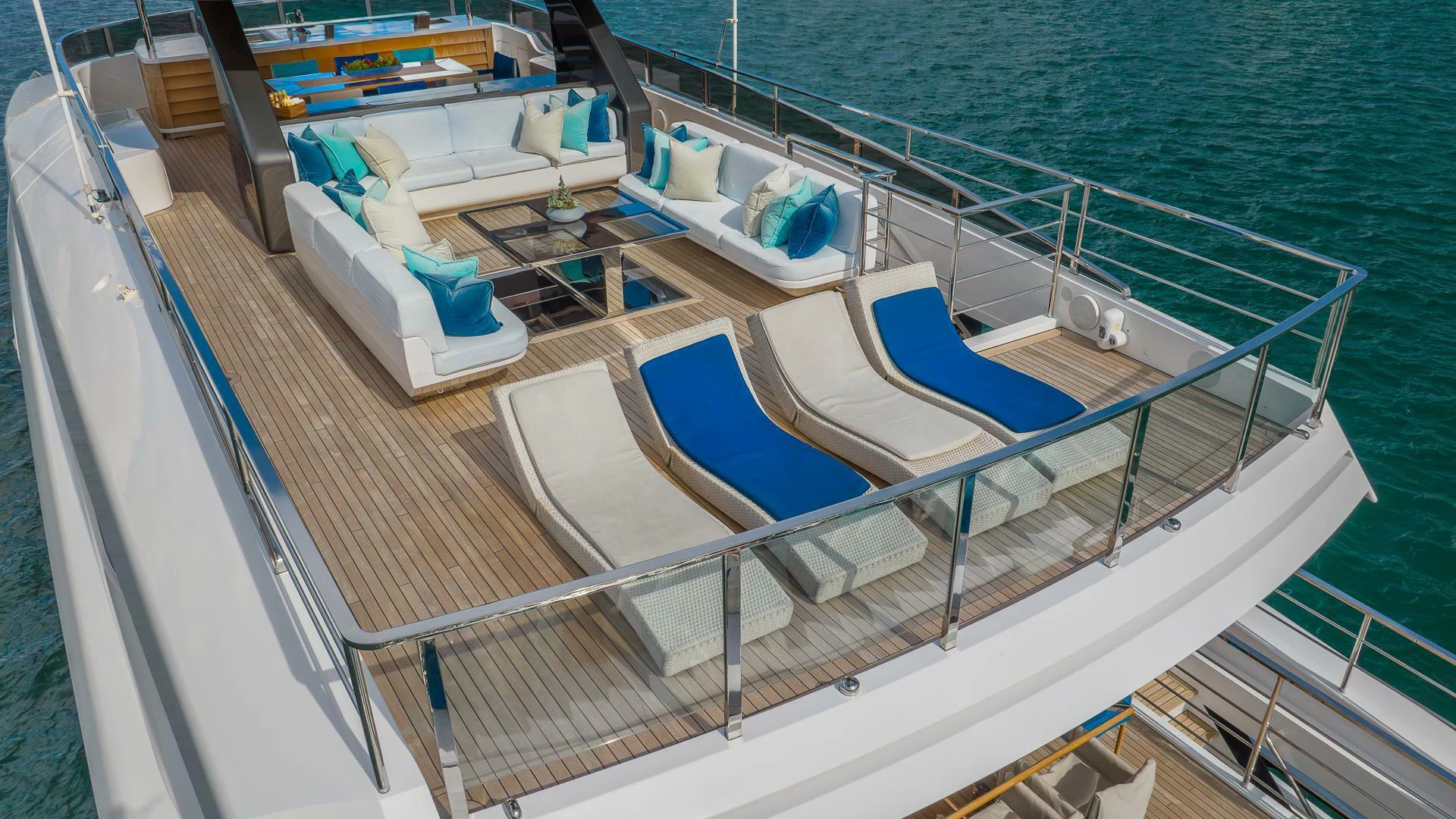 a boat on the water aboard NAMASTE Yacht for Sale