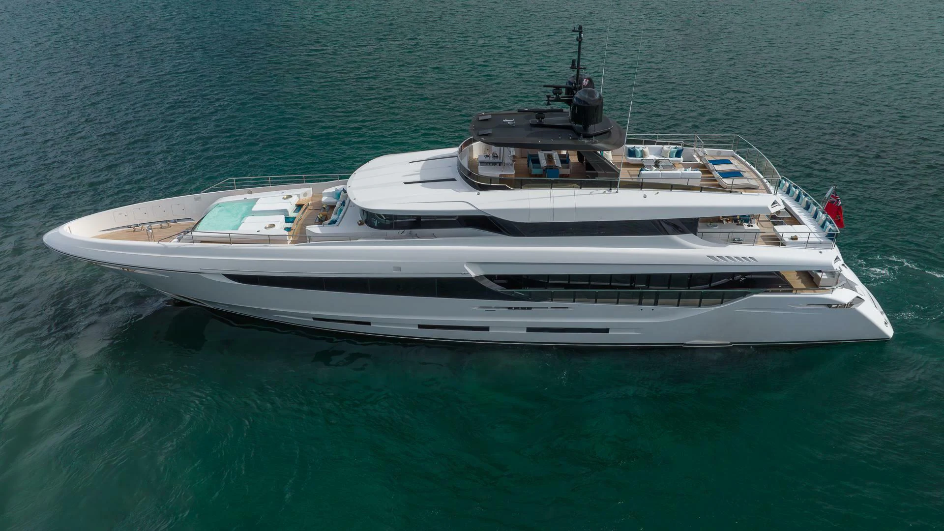 a boat on the water aboard NAMASTE Yacht for Sale