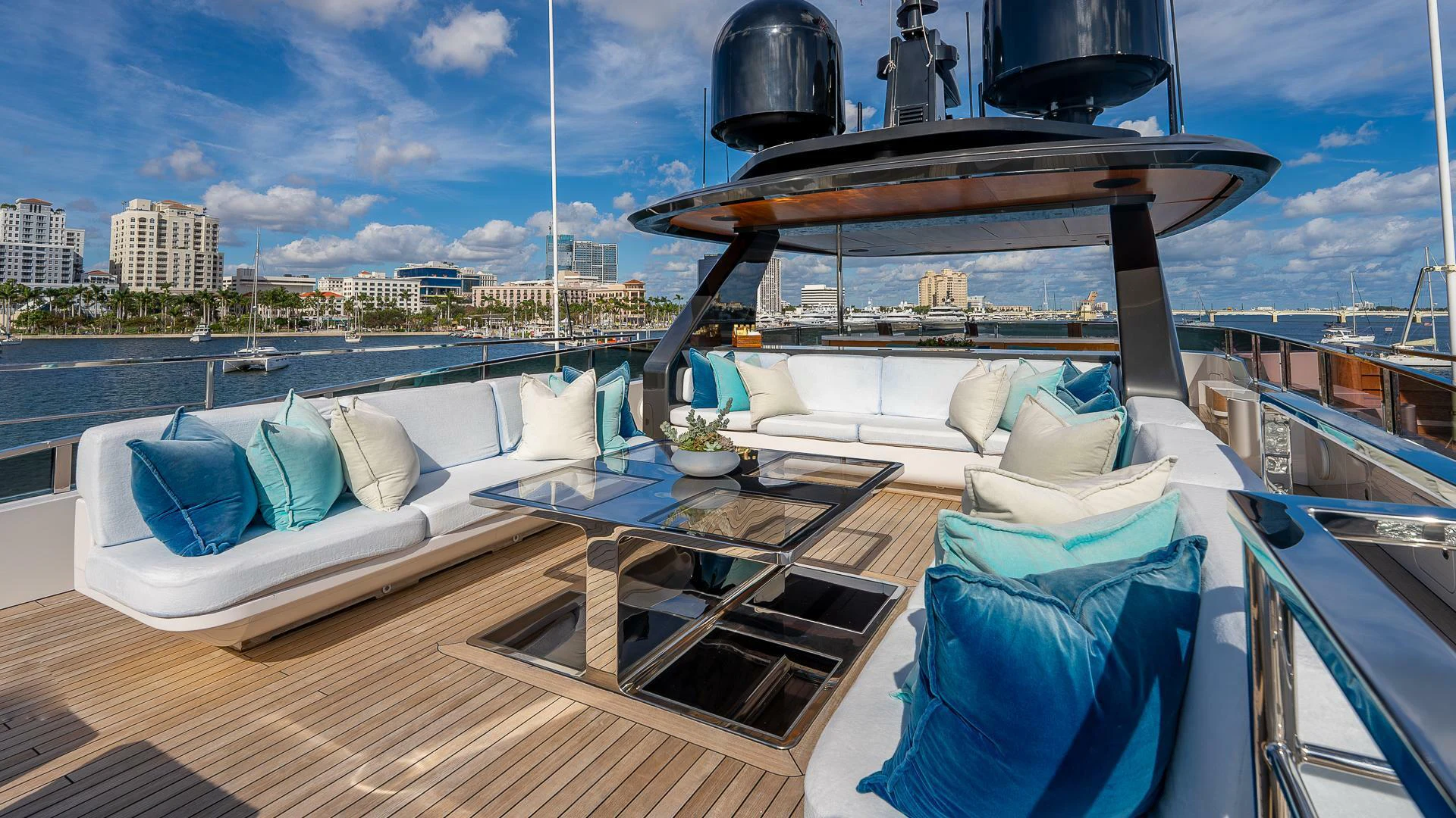 a boat on the water aboard NAMASTE Yacht for Sale