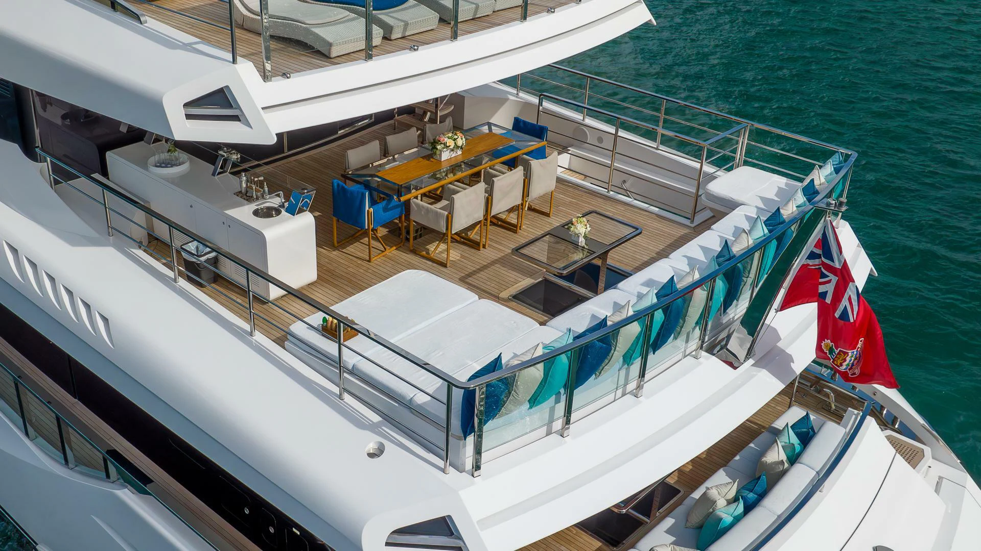 a boat on the water aboard NAMASTE Yacht for Sale