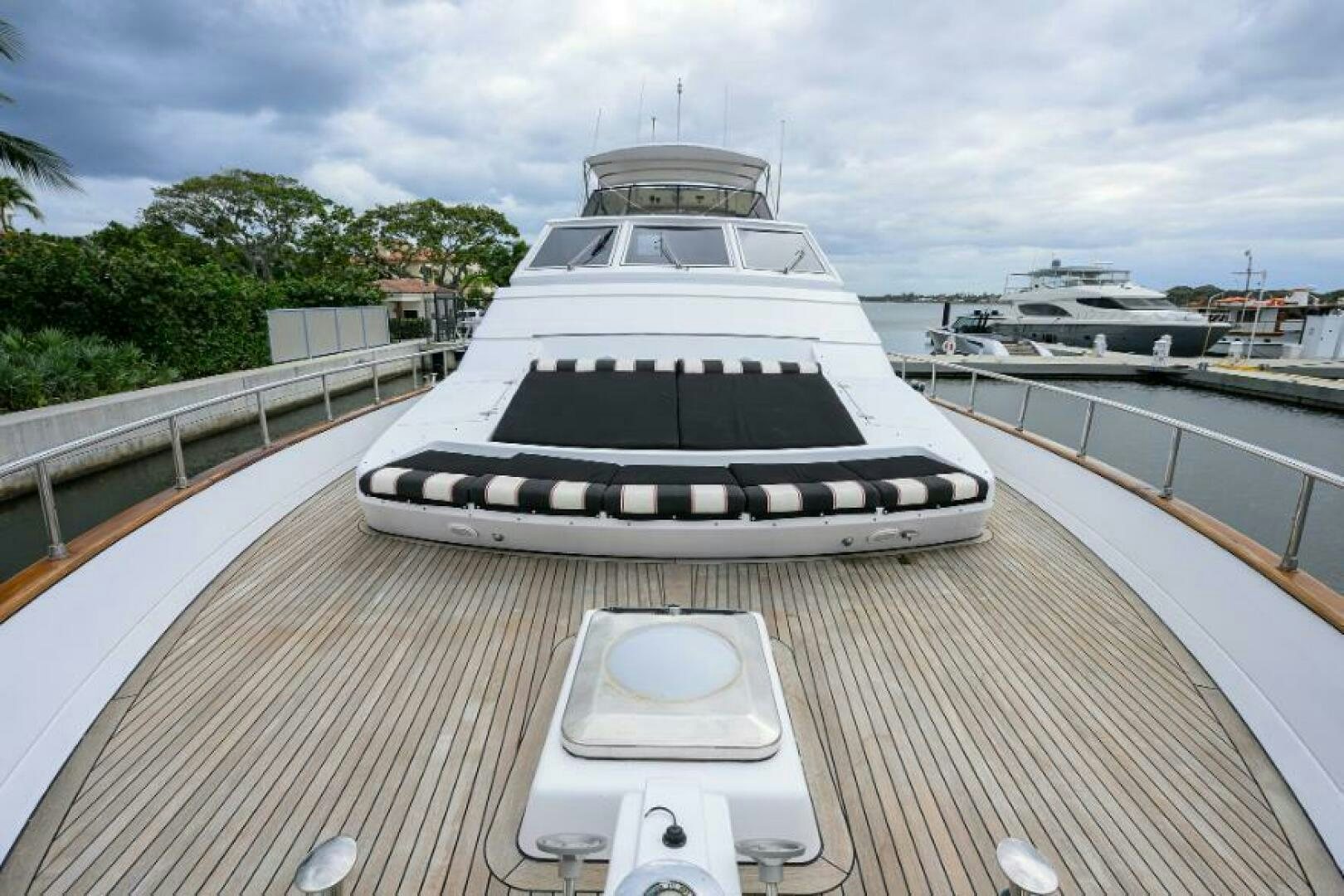 a boat on a deck aboard CIPANGO Yacht for Sale