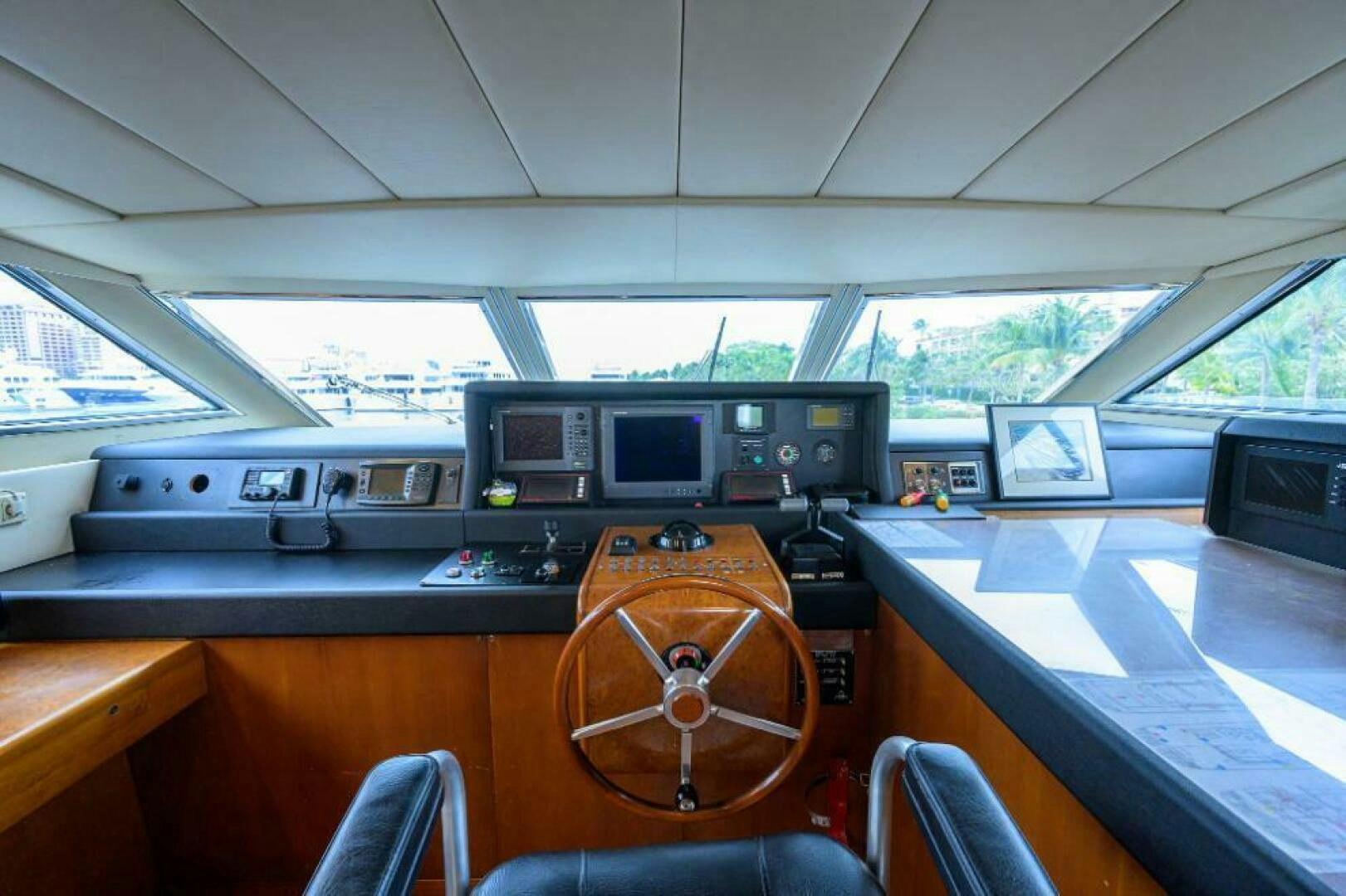 inside of a vehicle aboard CIPANGO Yacht for Sale