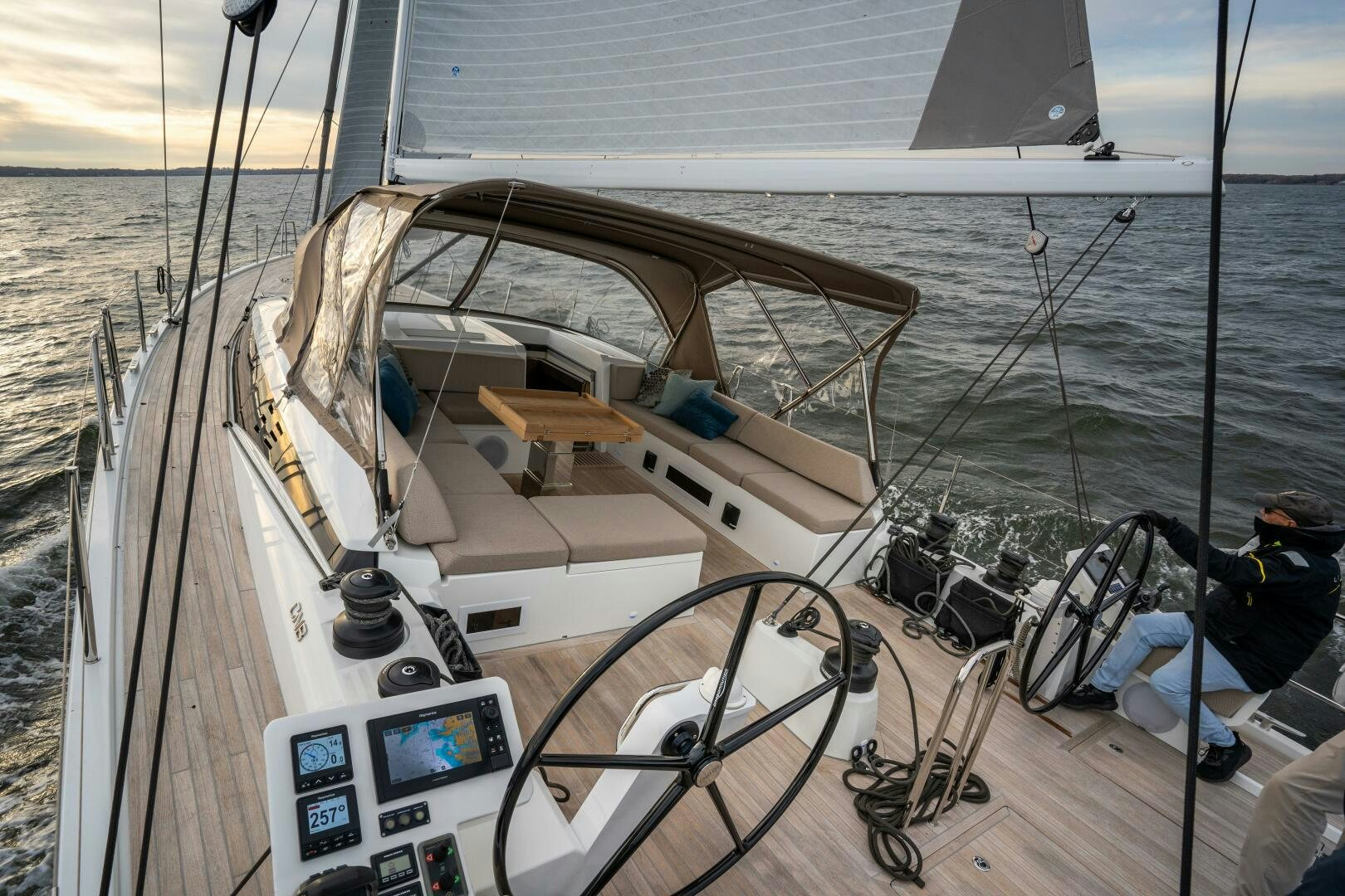 a boat on the water aboard FORTITUDE Yacht for Sale