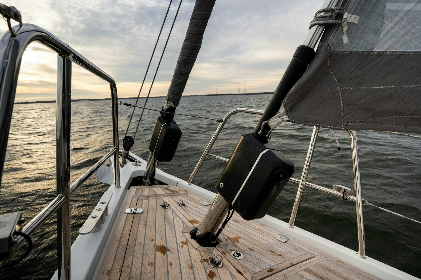 a boat with a suitcase on it aboard FORTITUDE Yacht for Sale