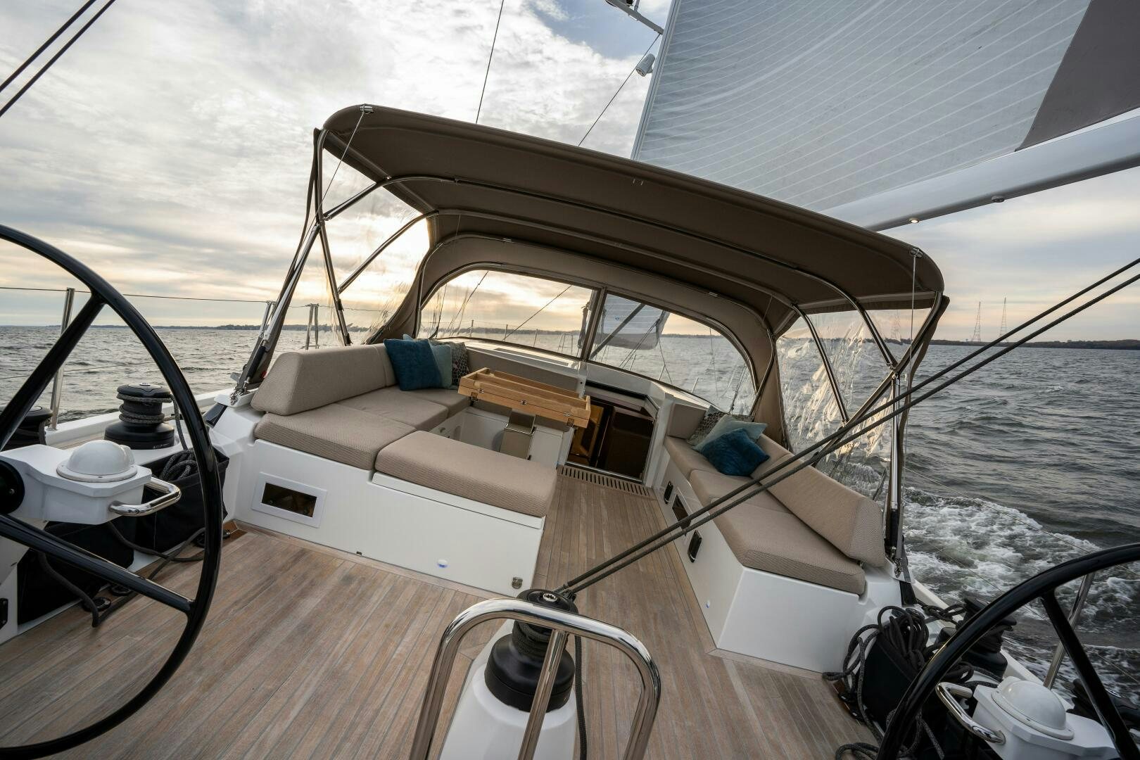 a boat on the water aboard FORTITUDE Yacht for Sale