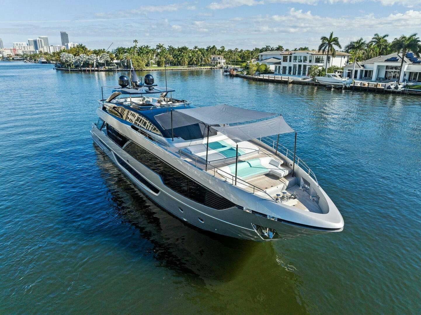 a boat in the water aboard CORSARO SUPER Yacht for Sale