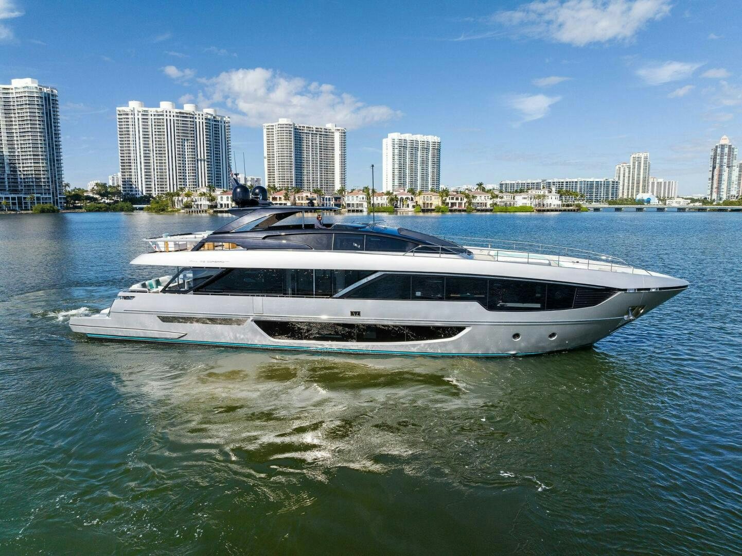 a boat on the water aboard CORSARO SUPER Yacht for Sale