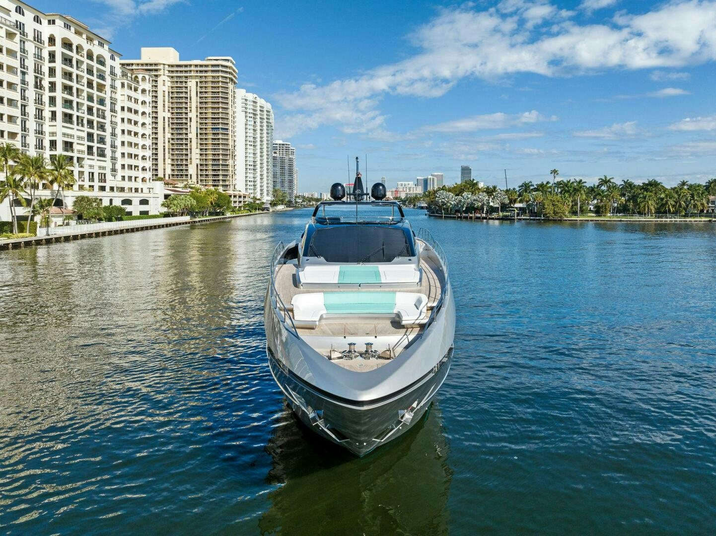 a boat on the water aboard CORSARO SUPER Yacht for Sale