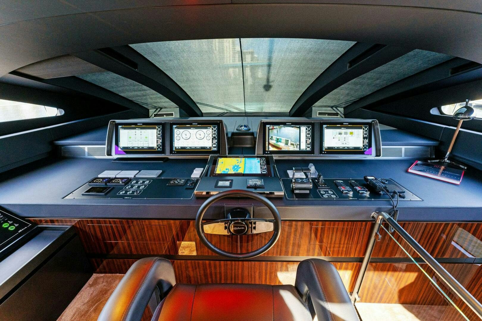 inside of a vehicle aboard CORSARO SUPER Yacht for Sale