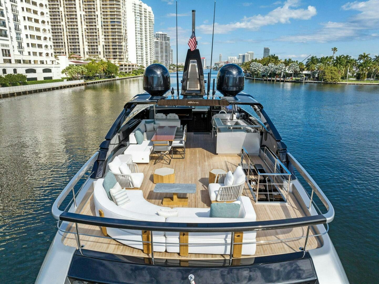 a boat on the water aboard CORSARO SUPER Yacht for Sale
