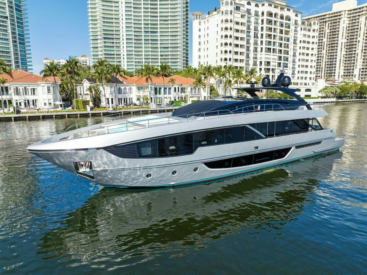 a boat on the water aboard CORSARO SUPER Yacht for Sale