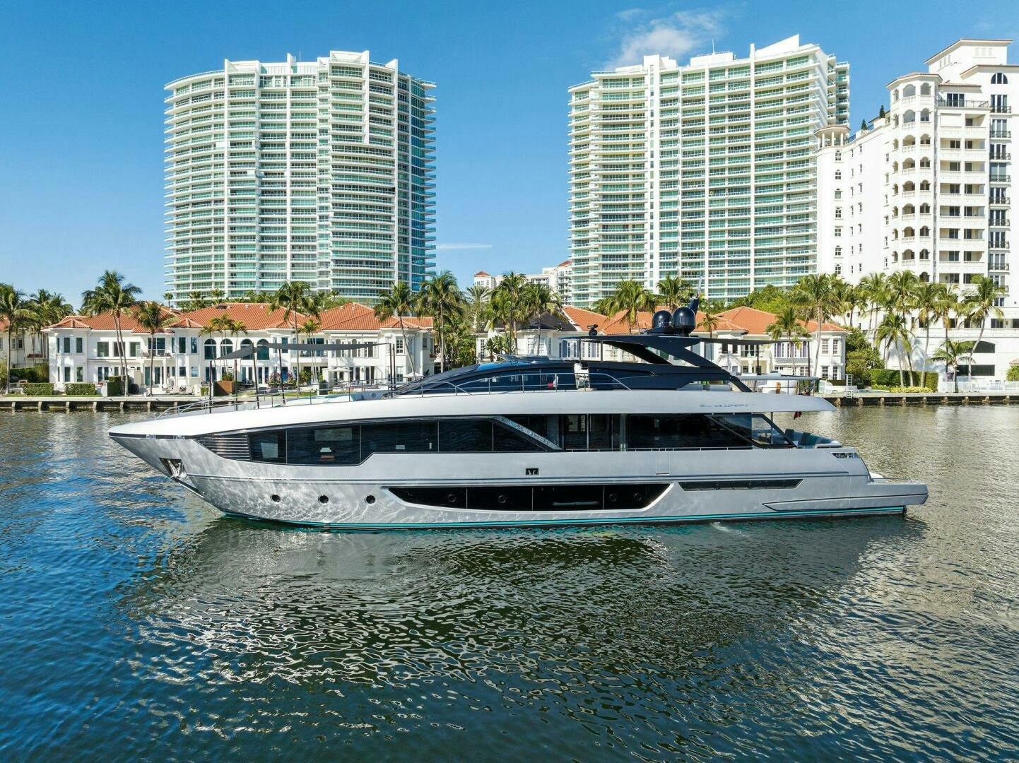 a boat on the water aboard CORSARO SUPER Yacht for Sale