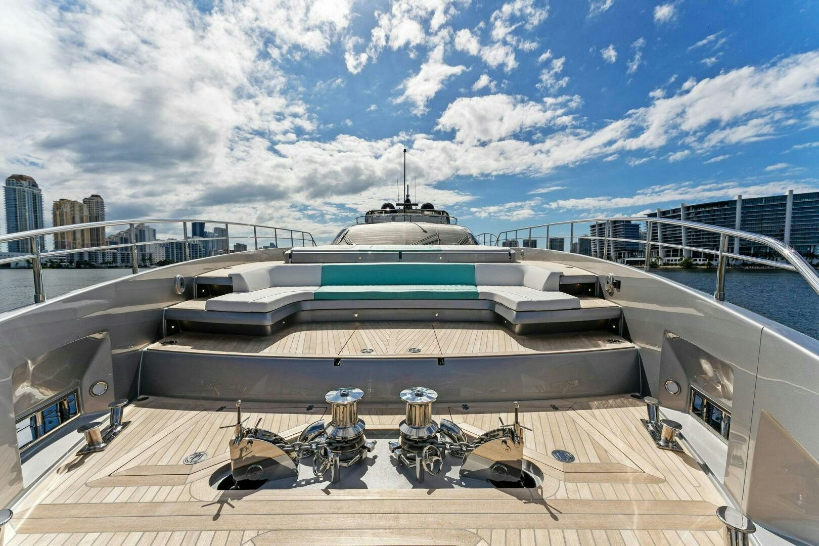 a large ship docked aboard CORSARO SUPER Yacht for Sale
