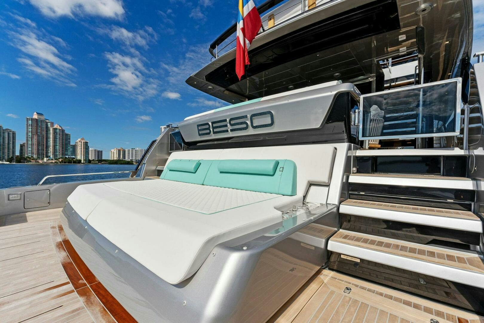 a boat on the water aboard CORSARO SUPER Yacht for Sale