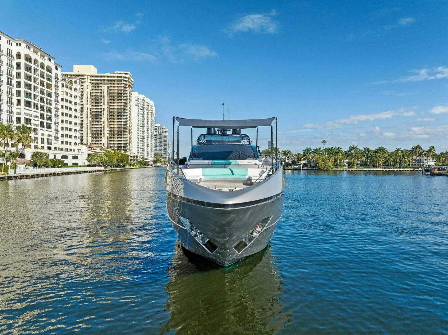 a boat in the water aboard CORSARO SUPER Yacht for Sale