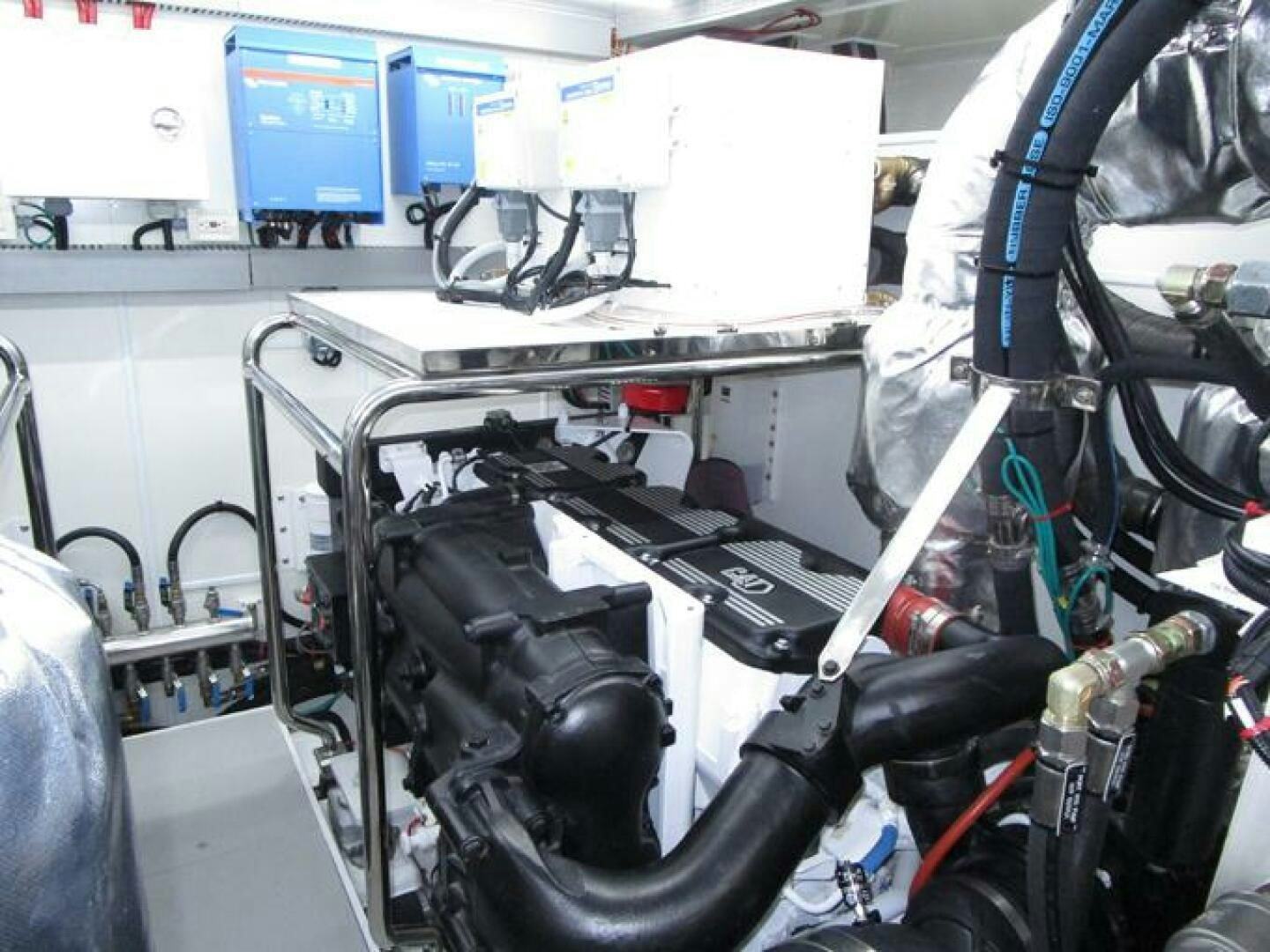 a machine with wires aboard NEW 70 JOHNSON Yacht for Sale