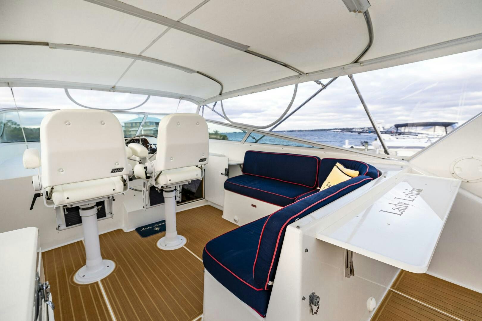 inside of a boat aboard LADY LETICIA V Yacht for Sale