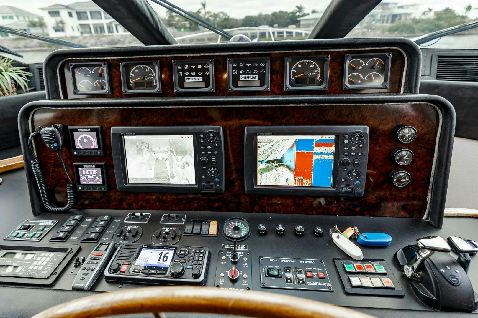 the inside of a car aboard LADY LETICIA V Yacht for Sale