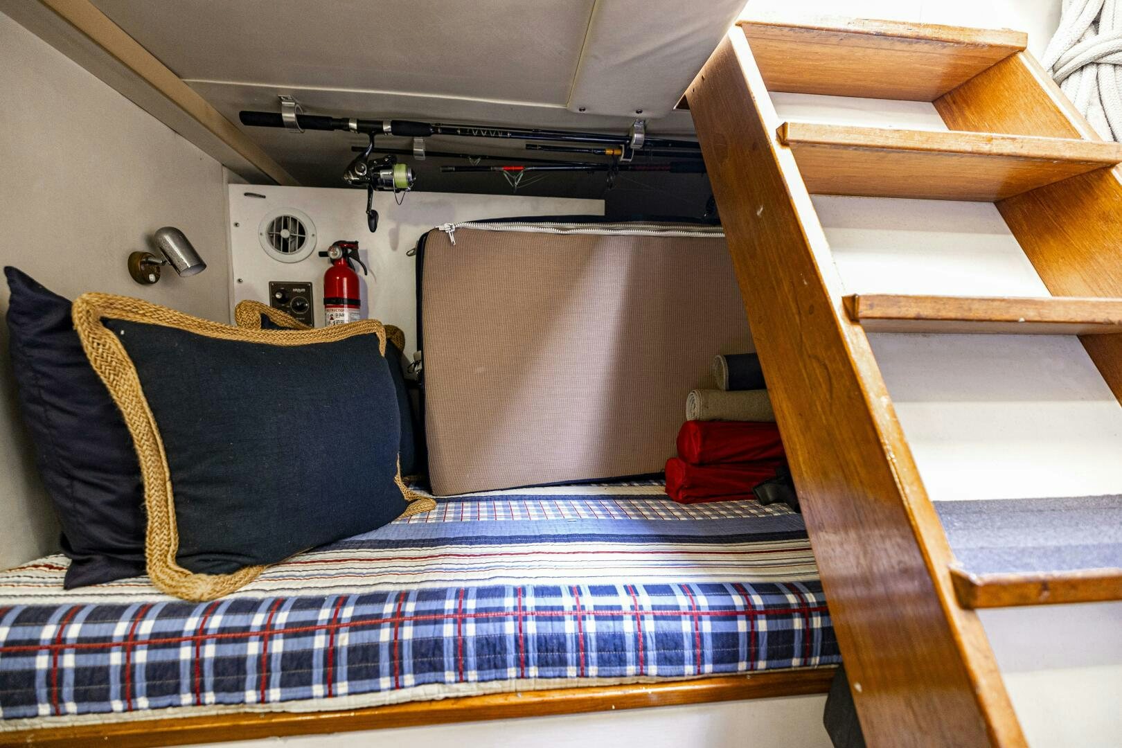 bunk beds in a room aboard LADY LETICIA V Yacht for Sale