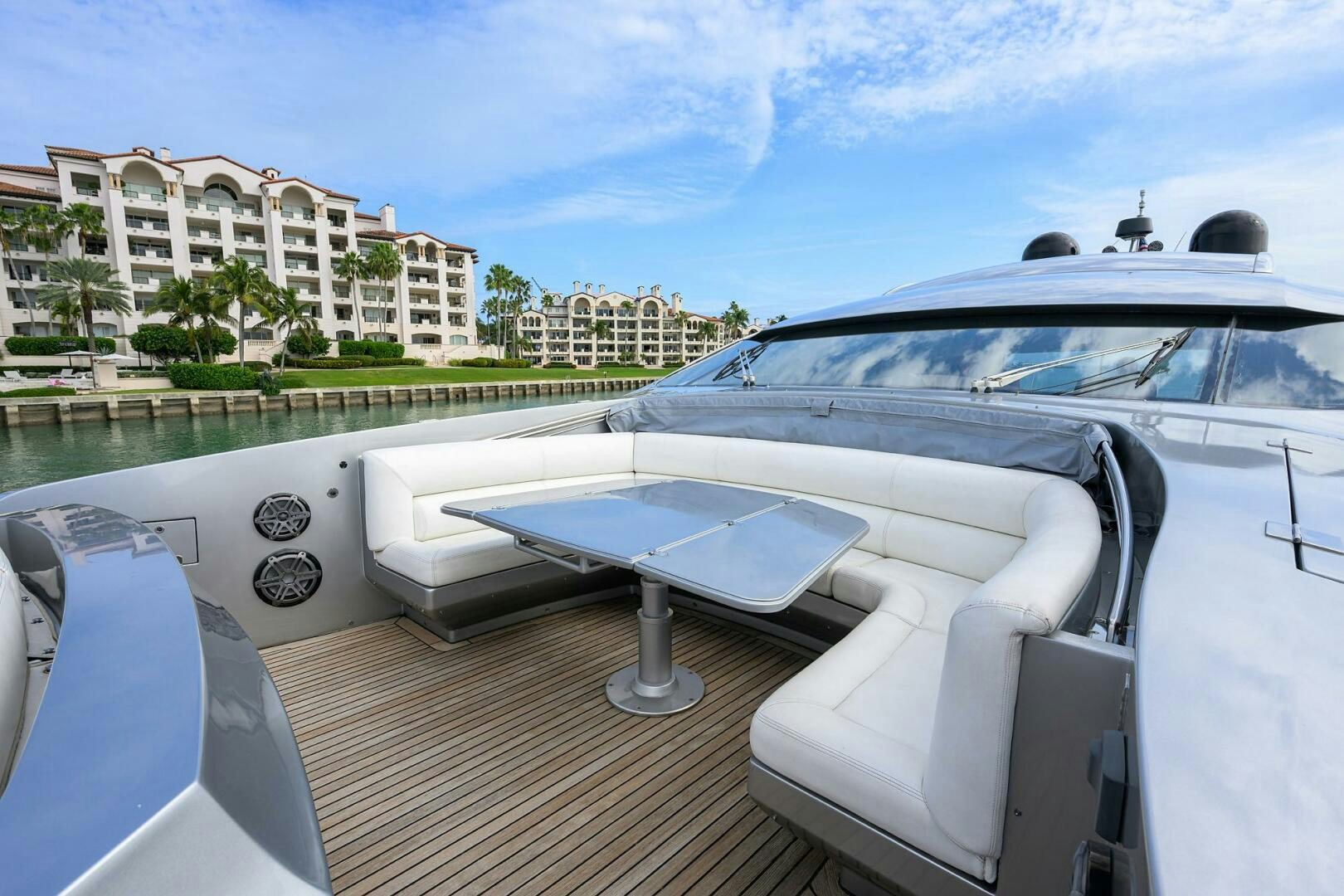 the inside of a boat aboard MIURA Yacht for Sale