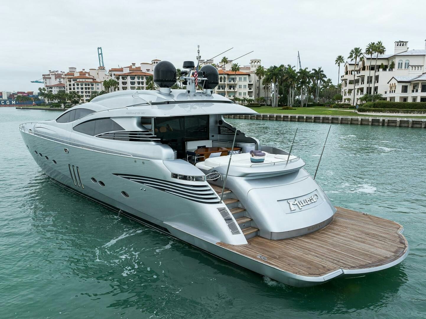 a boat on the water aboard MIURA Yacht for Sale