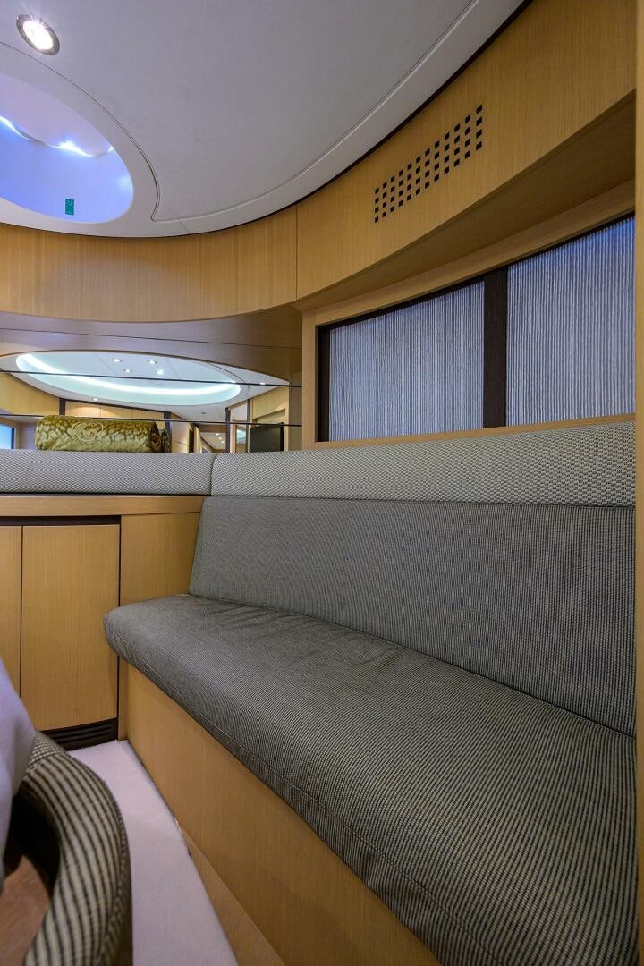 a bed with a mattress aboard MIURA Yacht for Sale